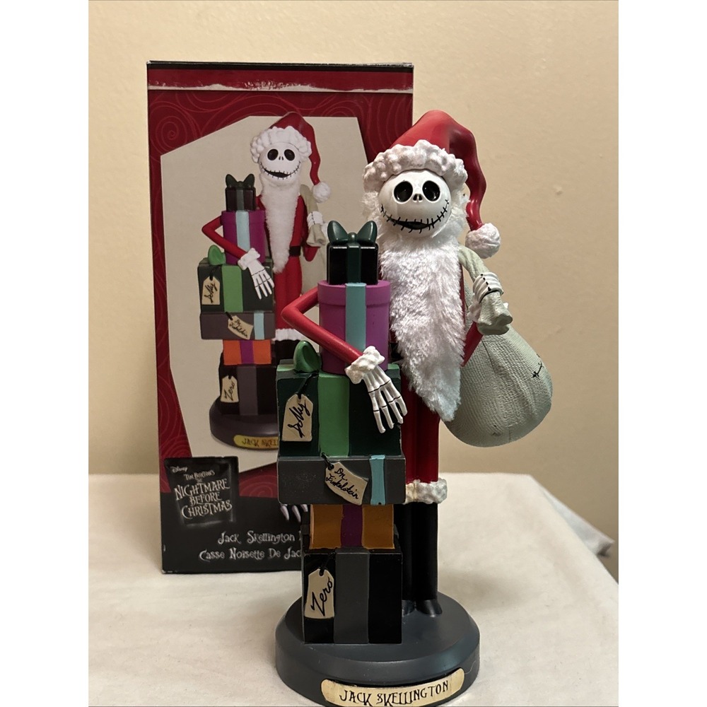 Kurt Adler Disney Jack Skellington Wooden Nutcracker Nightmare Before Christmas